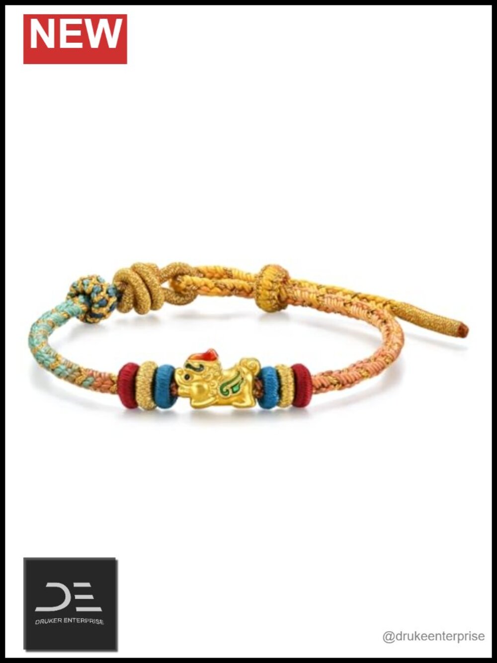 24K Gold Pixiu Charm Bracelet Chinese Gifting